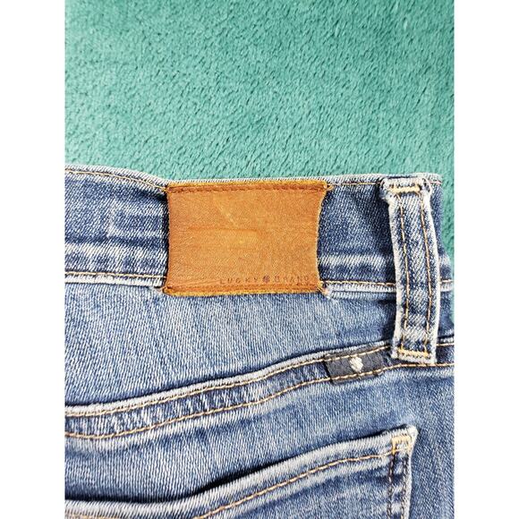 Lucky Brand Jeans Size 2 Womens Blue Stretch Medium Wash Mid Rise Sweet Straight - Picture 12 of 13
